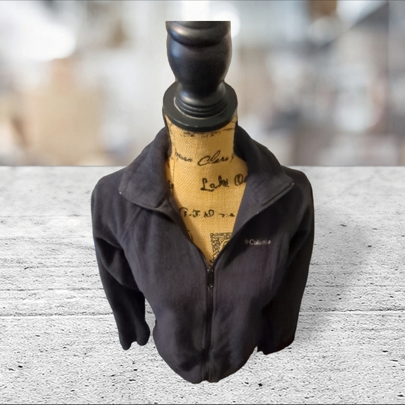 Columbia black zippered fleece jacket size M - Picture 4 of 15